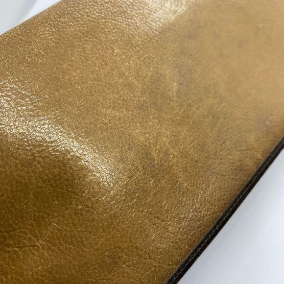 Authentic Celine Paris Vintage Brown Leather Basic Long Slim Wallet - Picture 6 of 11